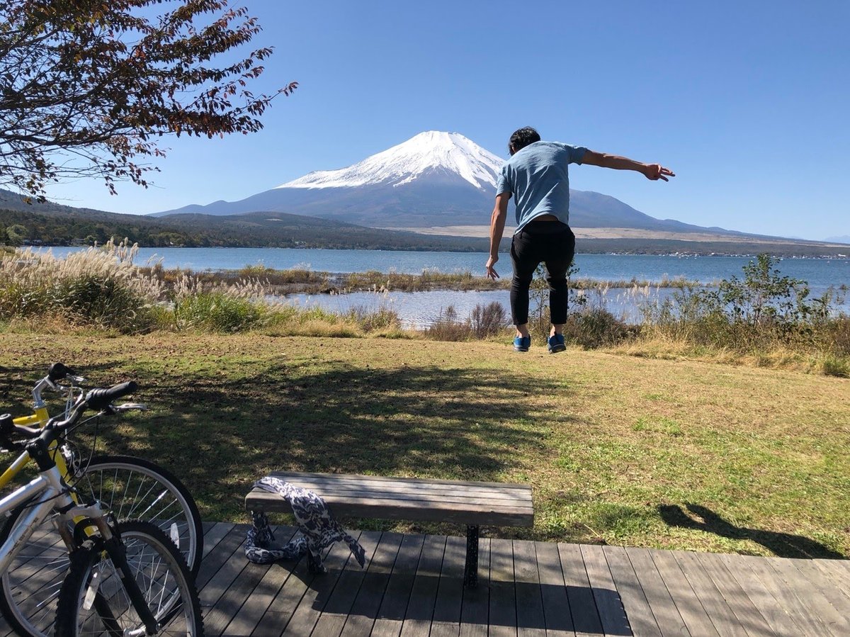 Lake View and Iconic Peak, Yamanashi