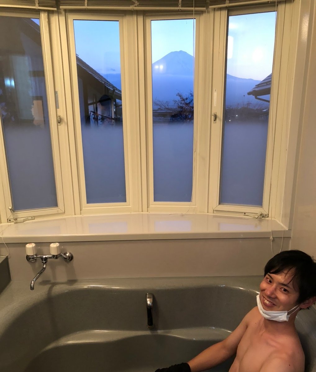 Mount Fuji from the Bath, Lake Kawaguchi