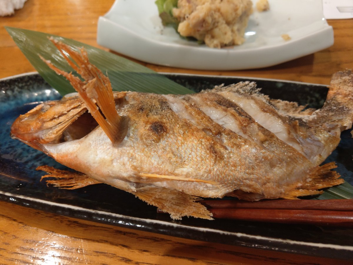 Whole Grilled Fish in Nishi-Shinjuku, Tokyo