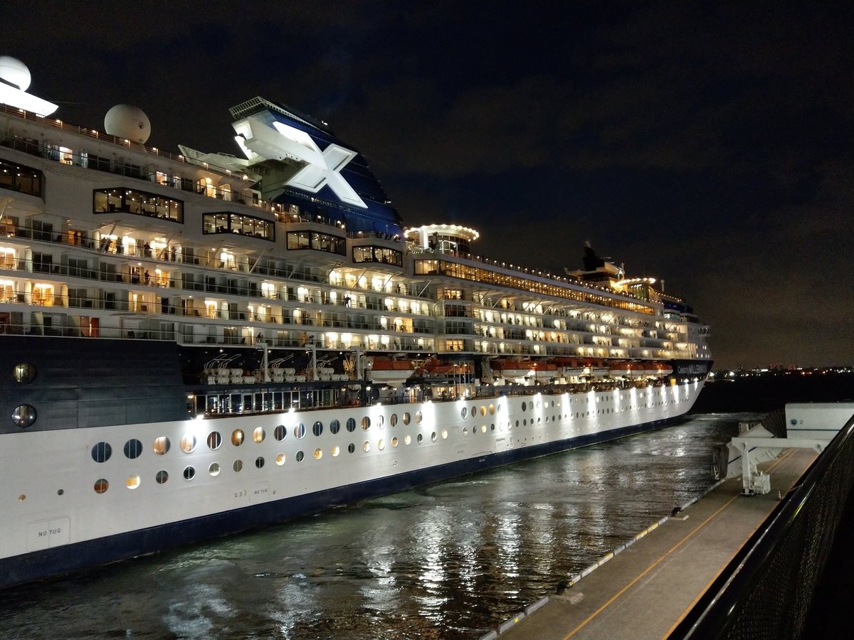 Cruise Ship at Night, Yamashitacho Yokohama