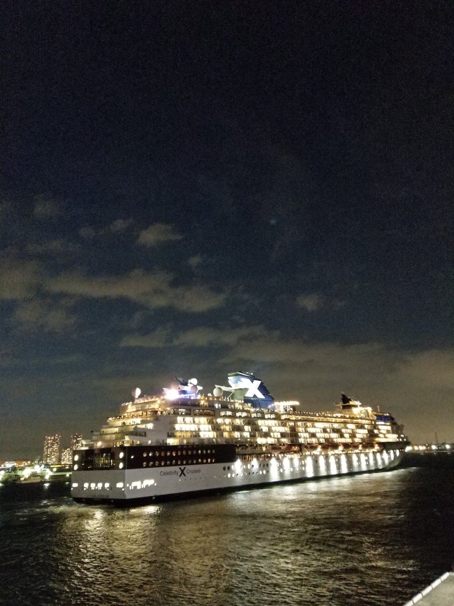 Cruise Ship at Night, Yamashitacho Yokohama photo 3