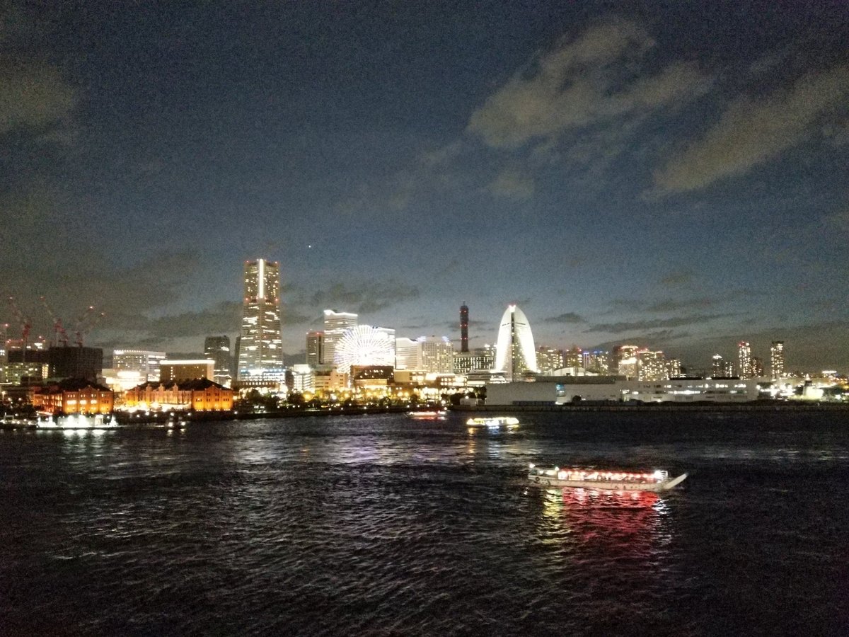 Cruise Ship at Night, Yamashitacho Yokohama photo 4