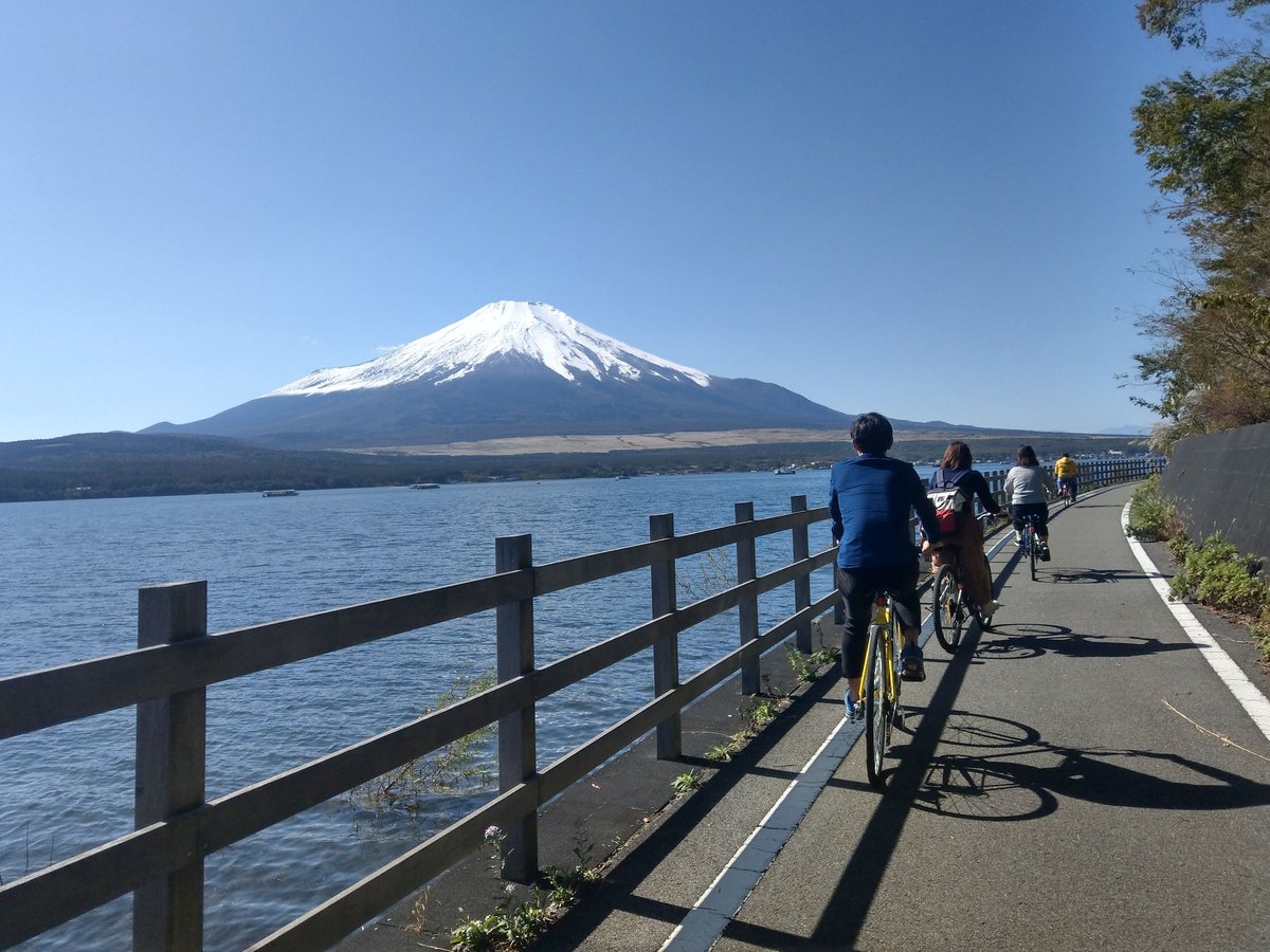 Cycling by a Snow-Capped Peak, Yamanashi photo 9