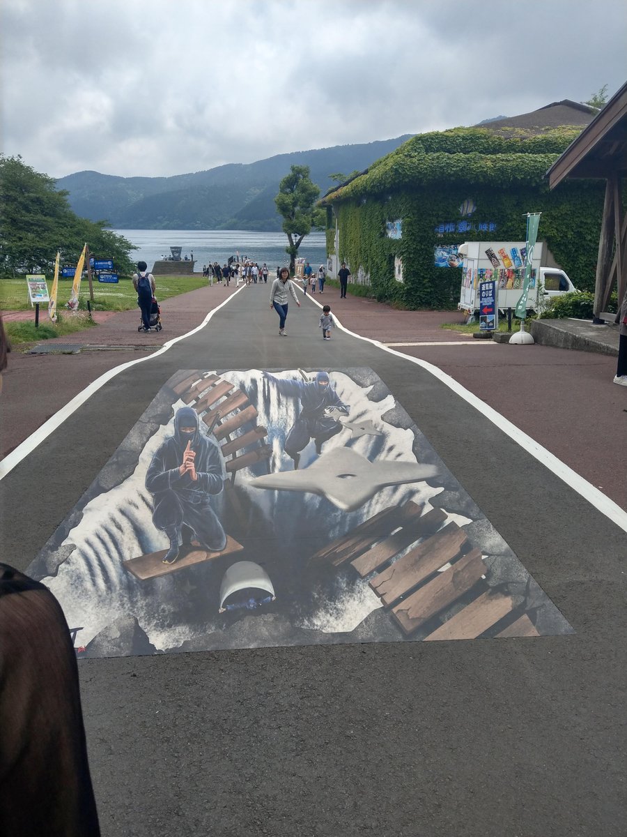 3D Street Art at Hakone, Kanagawa