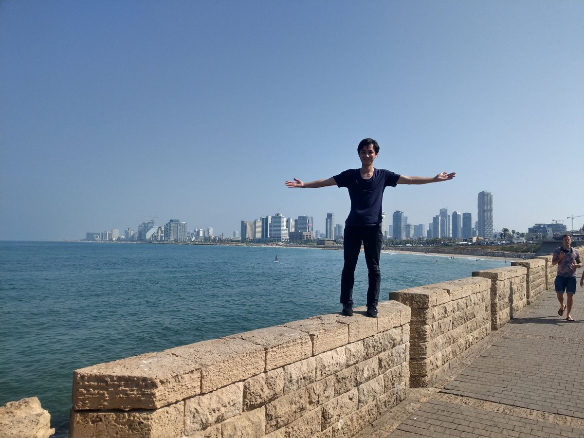 Coastal Promenade with City Skyline, Israel