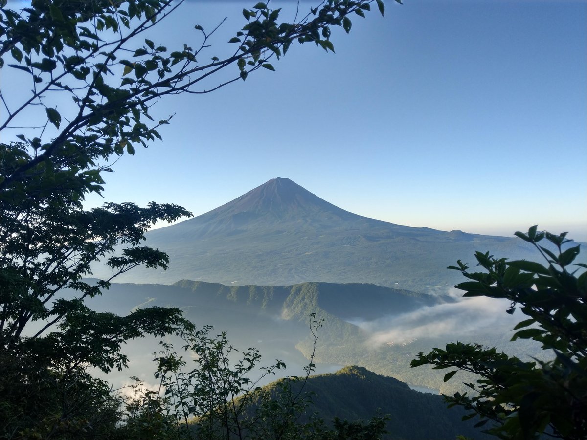 Perfect August Morning in Yamanashi, Peak in View photo 2