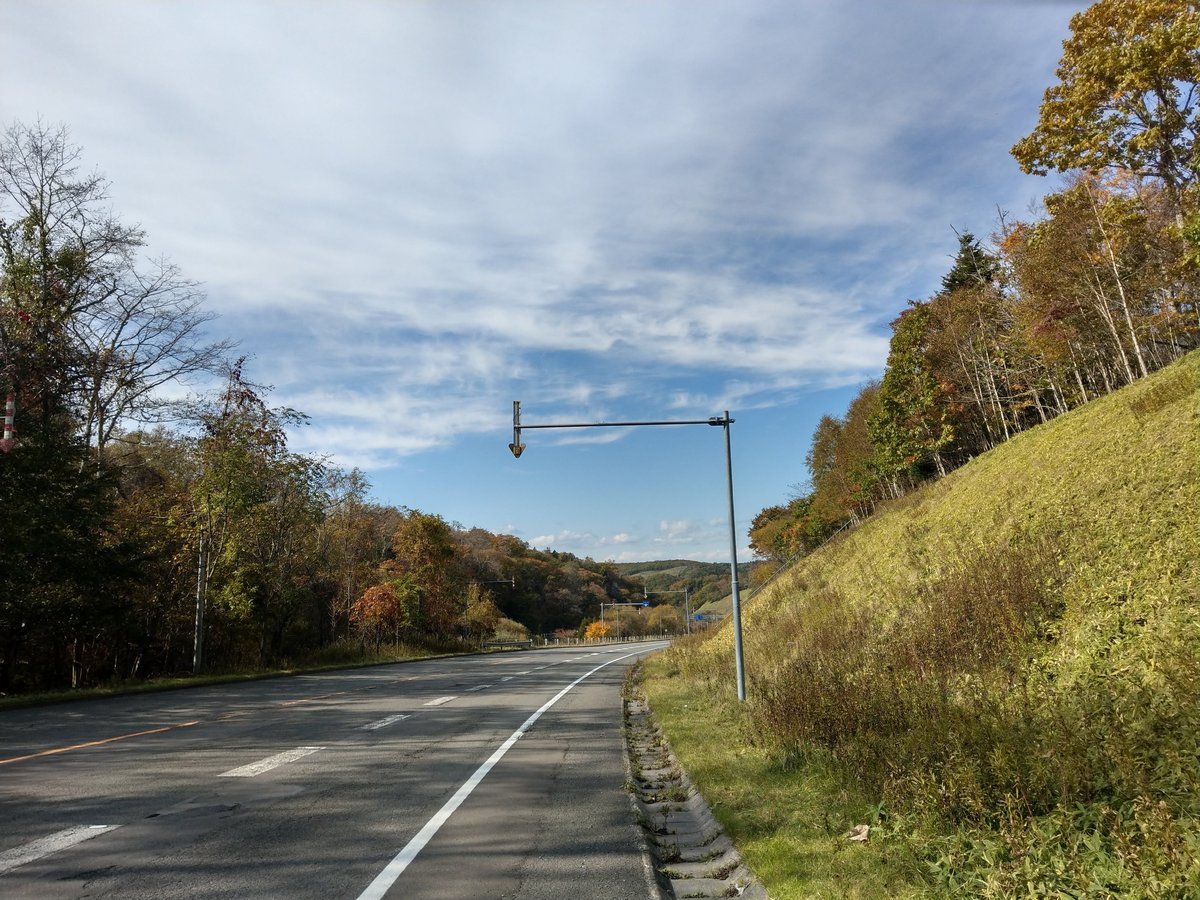 Autumn Road Through Hokkaido's Gentle Hills