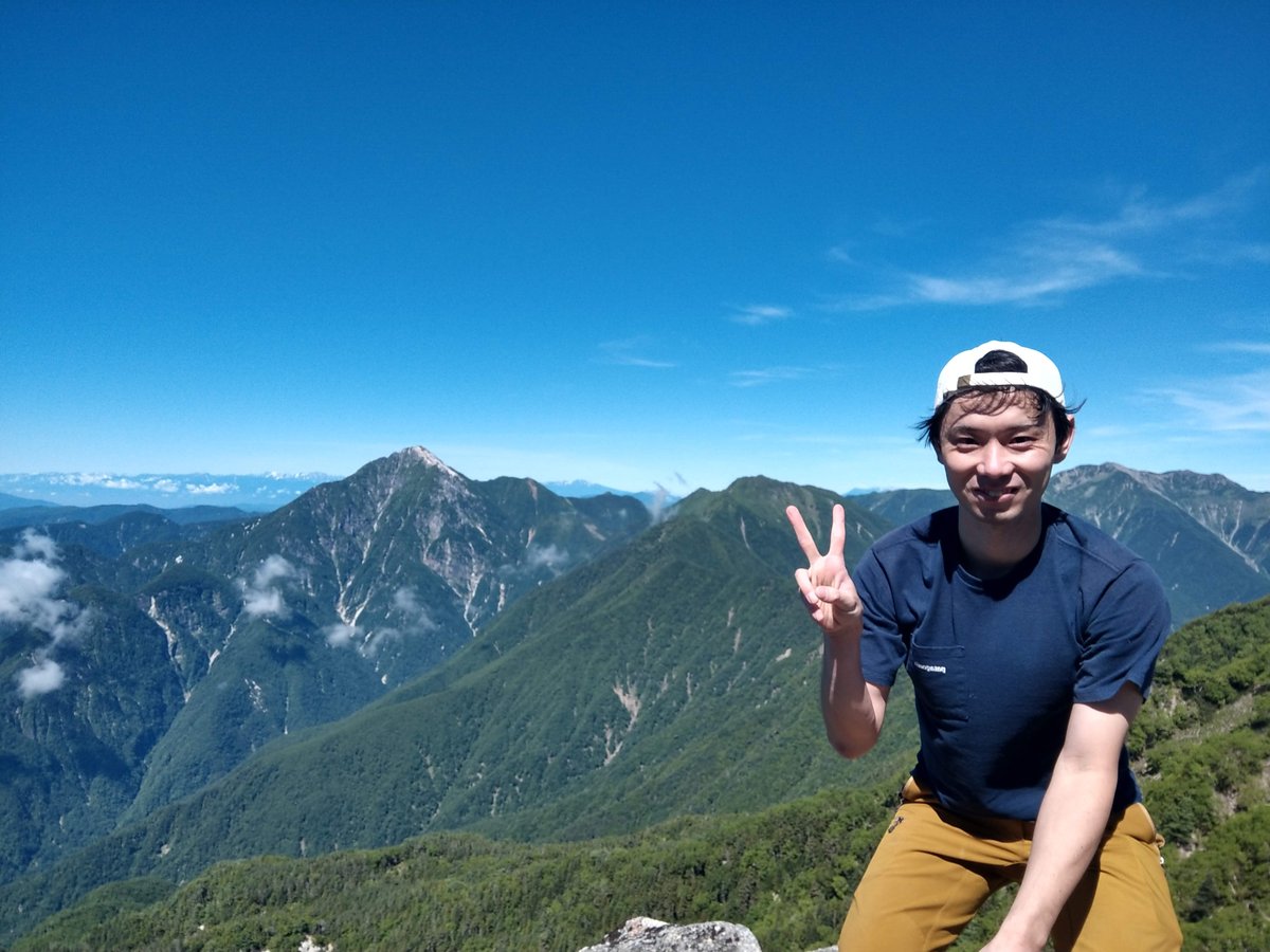 Mountain Hiking in Yamanashi with Mt. Kita in View