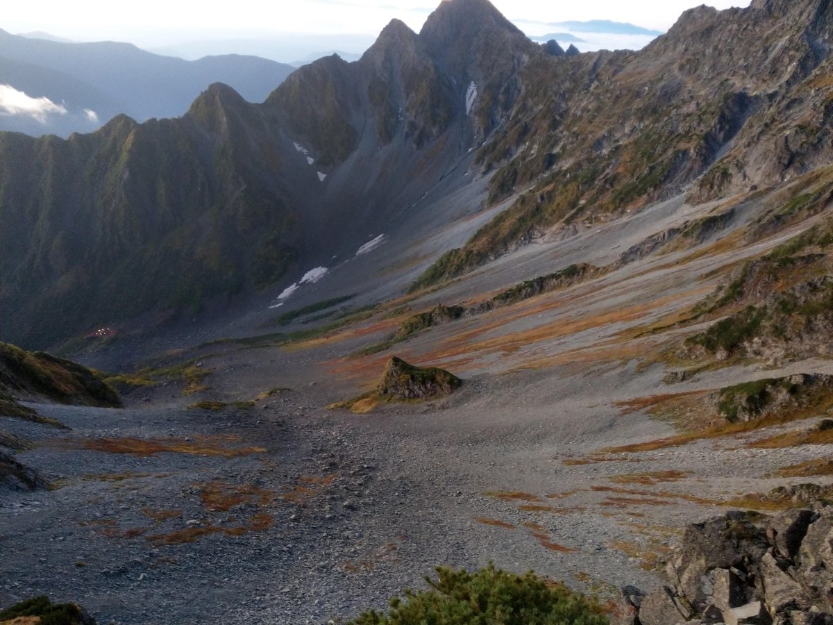 Mt. Hotaka Alpine Basin in Early Autumn, Nagano