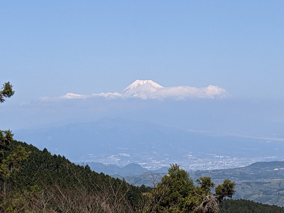 Mt. Amagi from Izu Forest, Shizuoka — Spring Morning