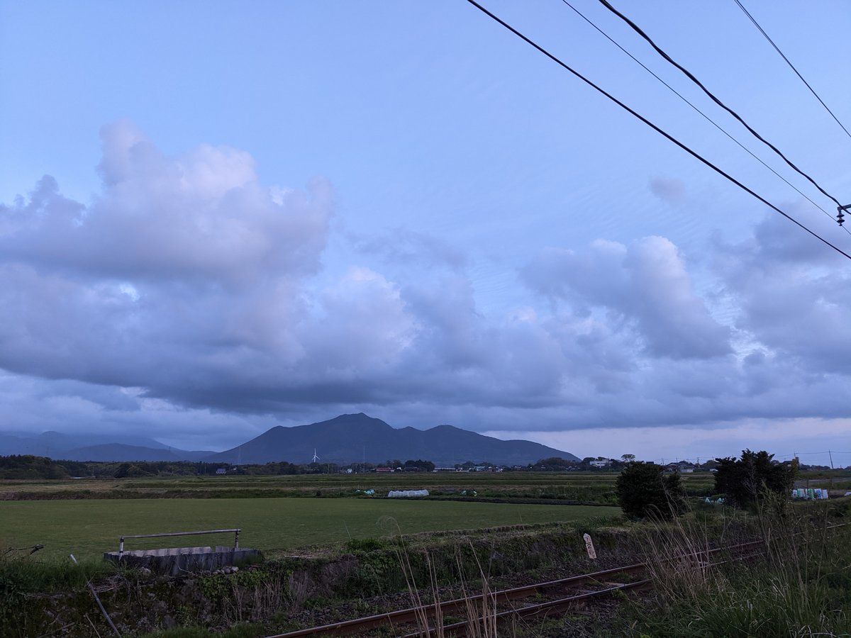 Daisen Mountain at Dusk, Tottori Countryside