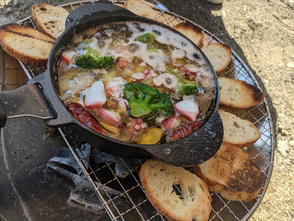Campfire Seafood Skillet in Sagamihara, Kanagawa