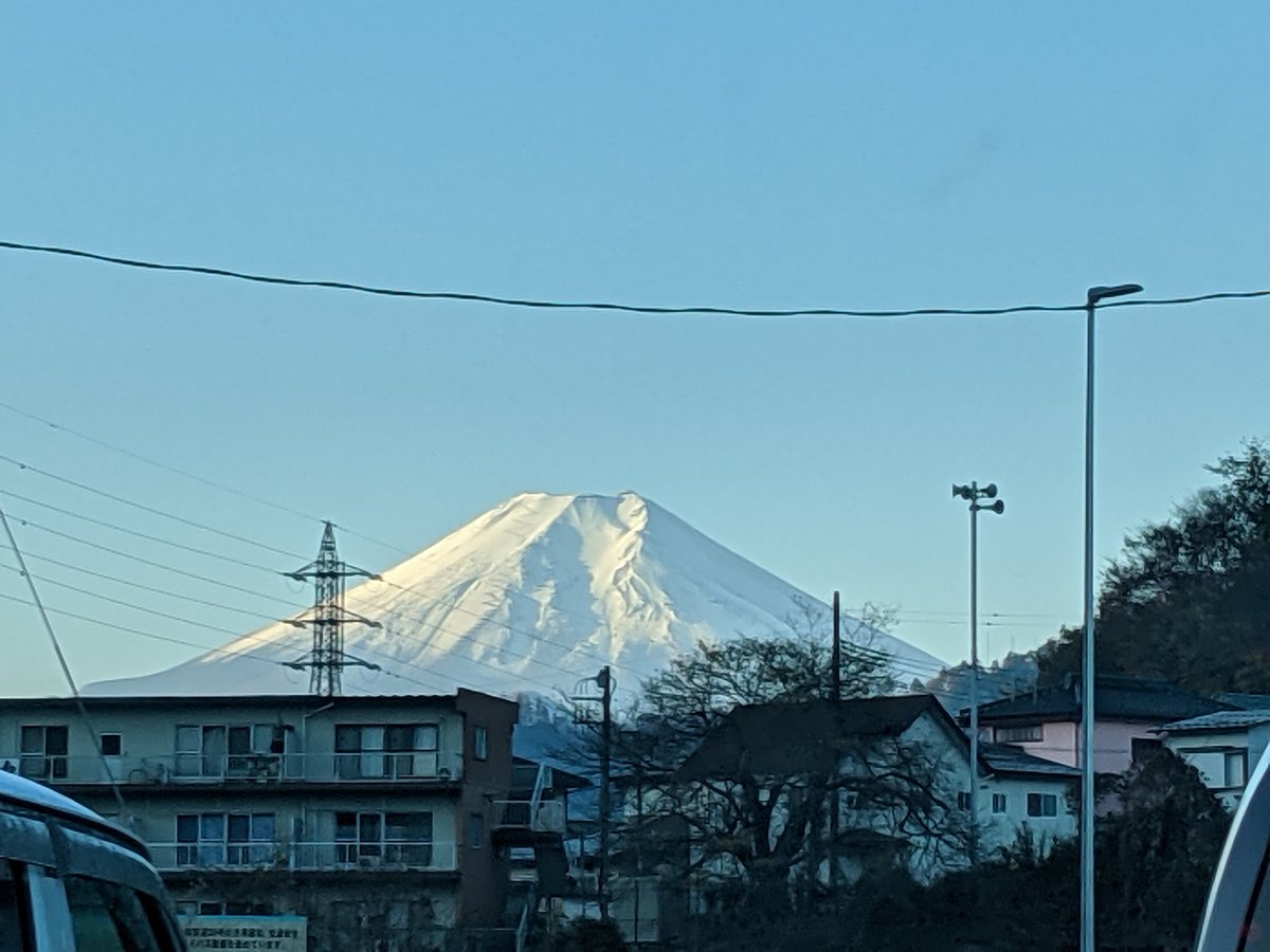Early Morning Mt. Fuji View from Otsuki, Yamanashi