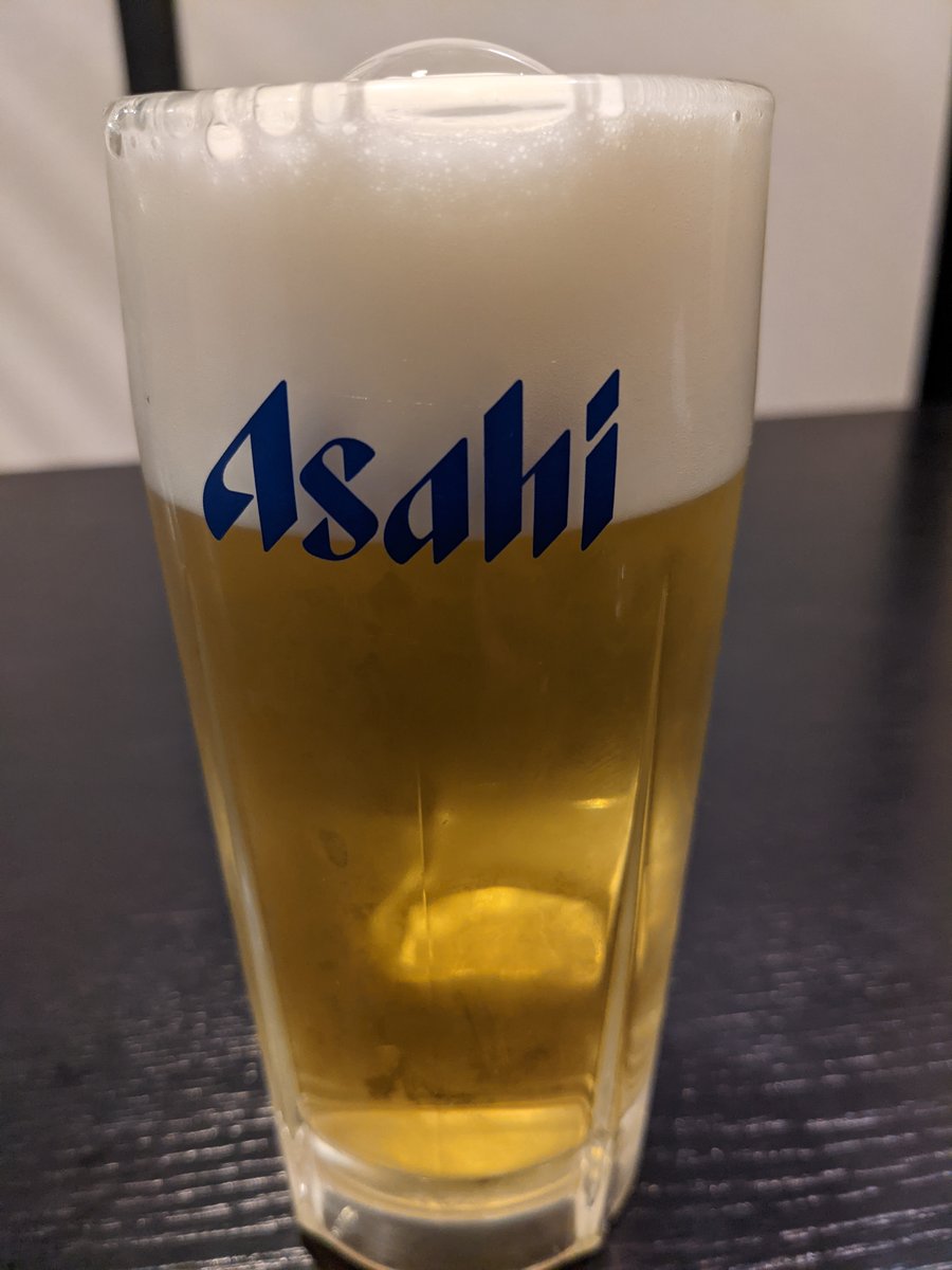 Cold Asahi at an Ibusuki Izakaya, Kagoshima