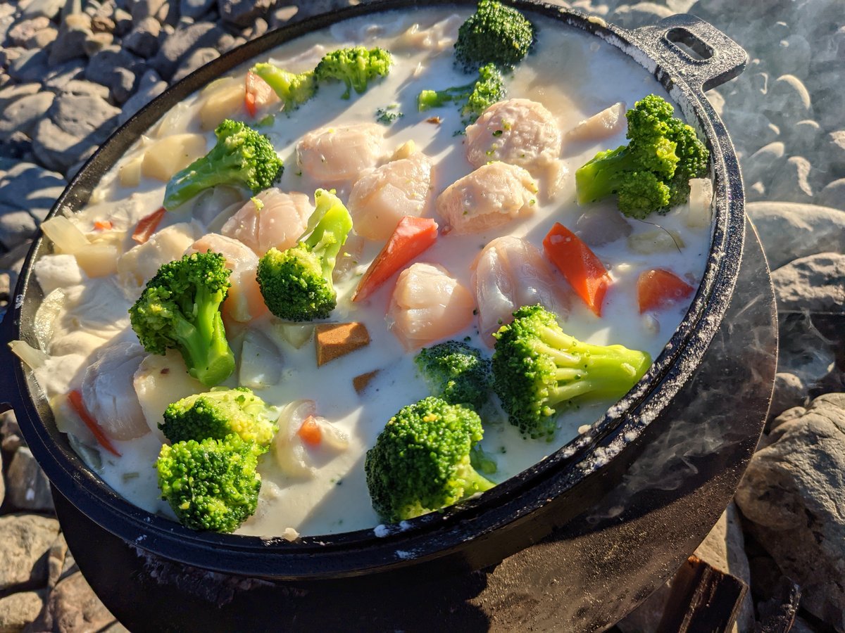 Dutch Oven Seafood Stew, Mukaihara Beach, Sagamihara photo 3