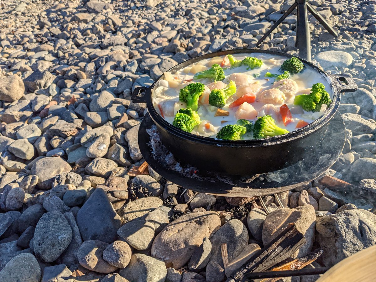 Dutch Oven Seafood Stew, Mukaihara Beach, Sagamihara photo 4