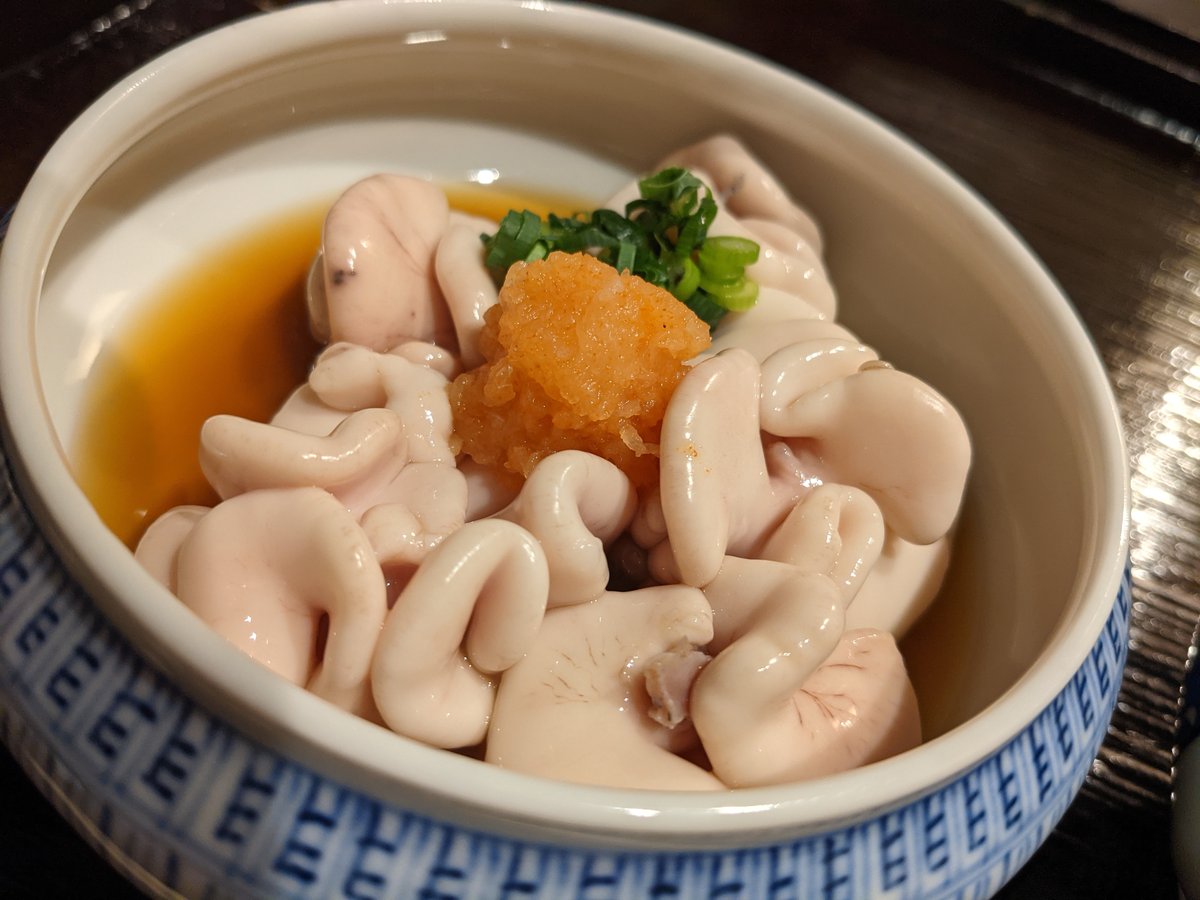 Fresh Squid Sashimi in Hachinohe, Aomori