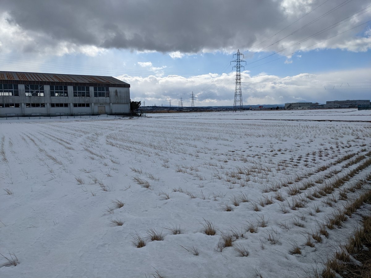 Snowy Rice Fields in Shimonaga, Hachinohe, Aomori photo 2