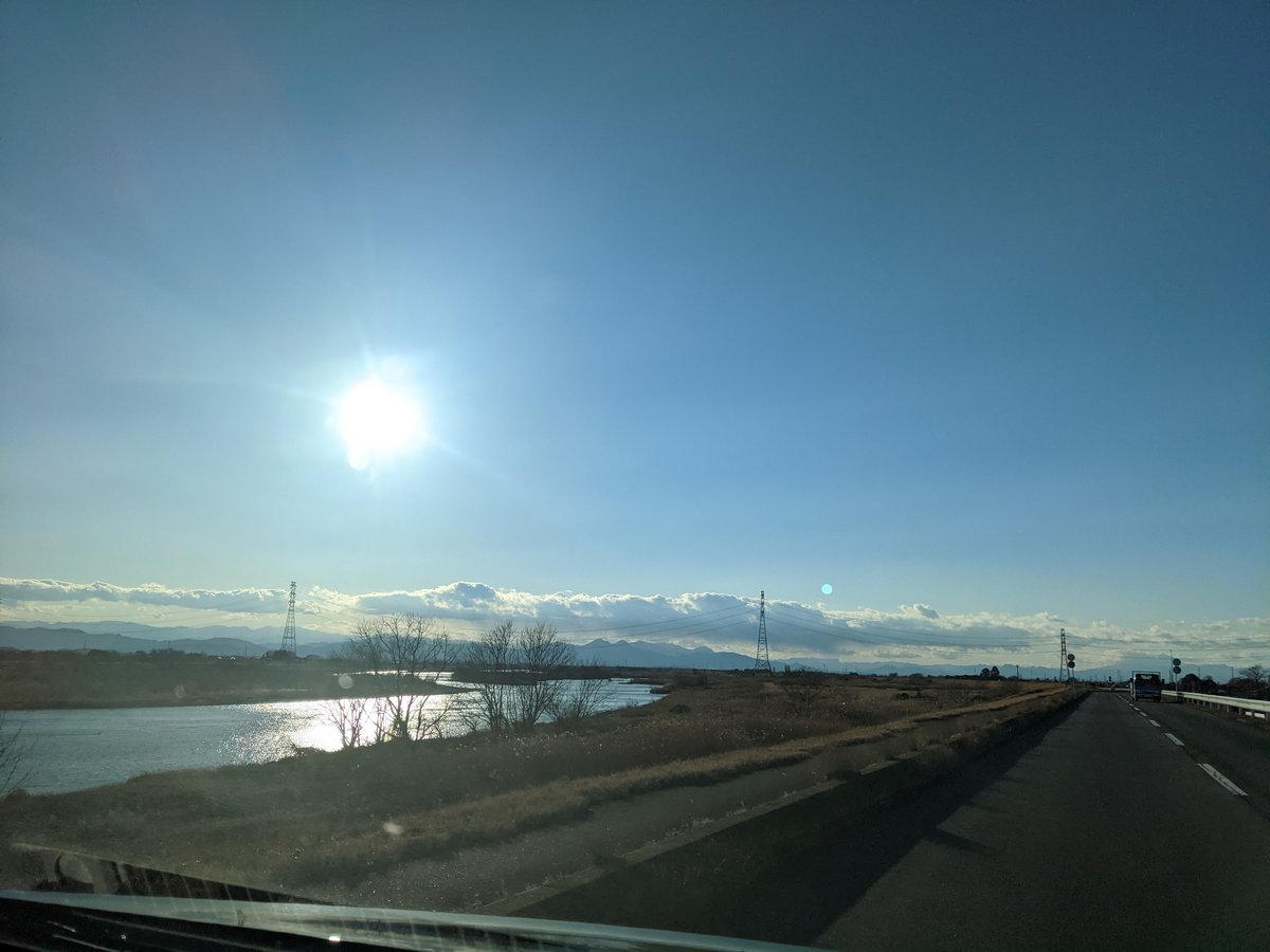 Late afternoon light over the Arakawa, Kumagaya