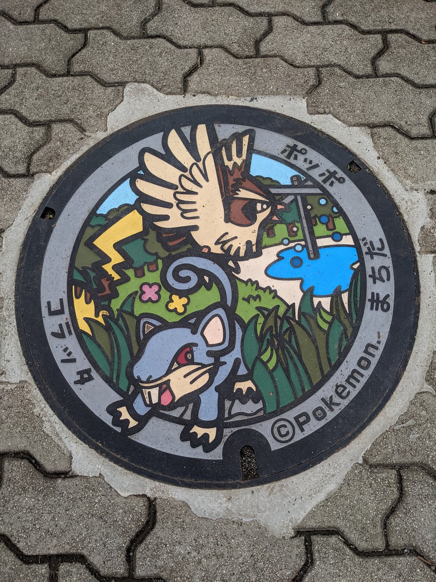 Pokémon Manhole Cover, Kogasaka, Machida