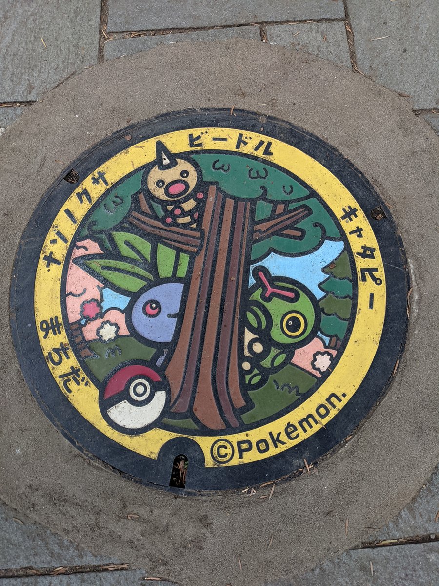 Pokémon Manhole Cover, Kogasaka, Machida photo 2