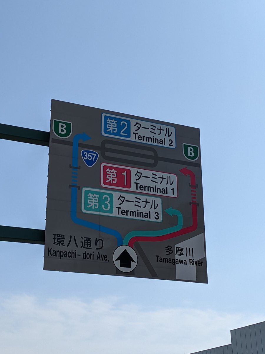 Haneda Airport Directional Sign, Tokyo March