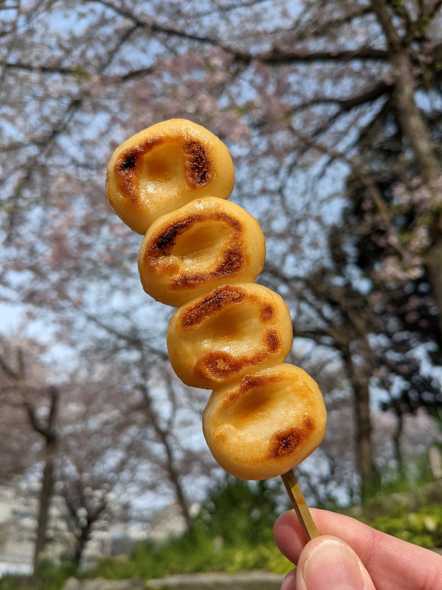 Mitarashi Dango Under Cherry Blossoms, Ueno-Sakuragi