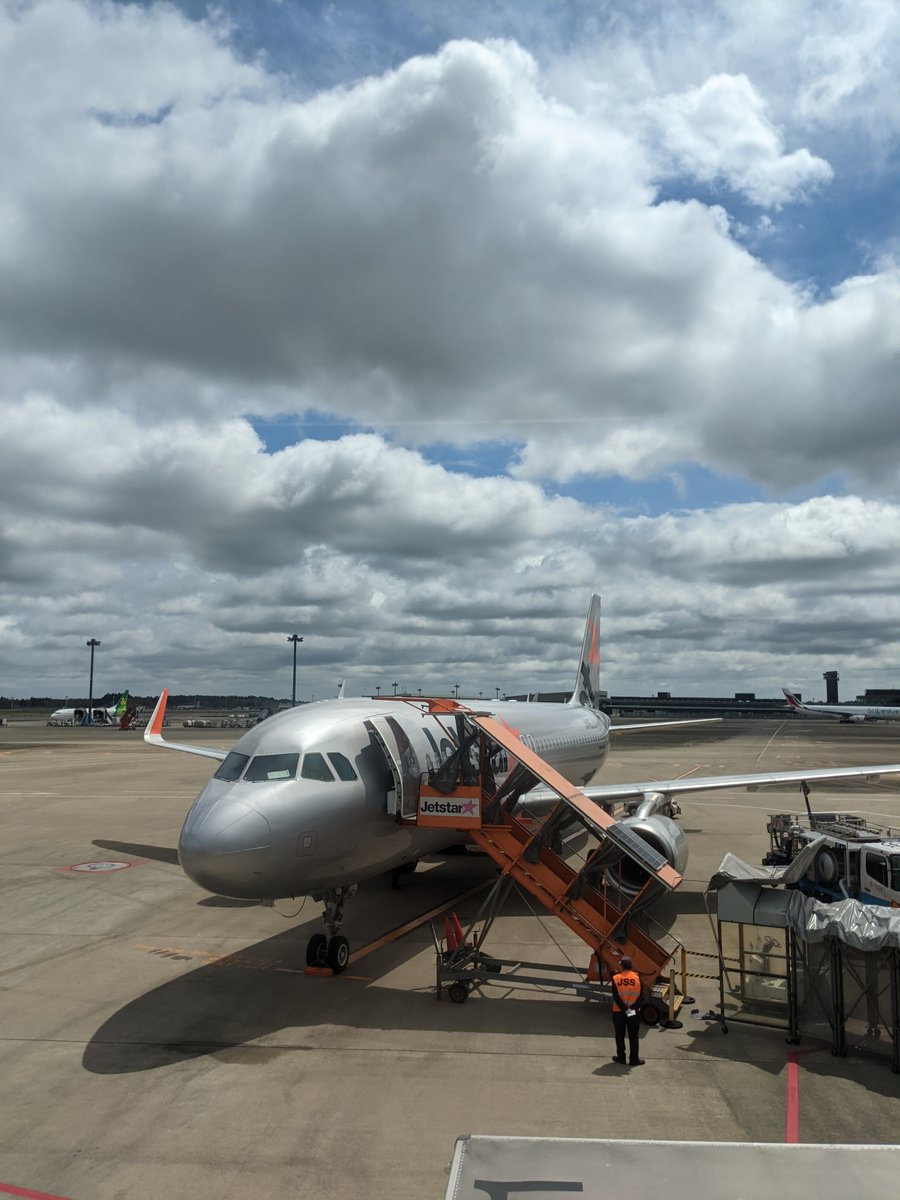 Jetstar Flight at Narita Airport, Chiba — Spring Departure