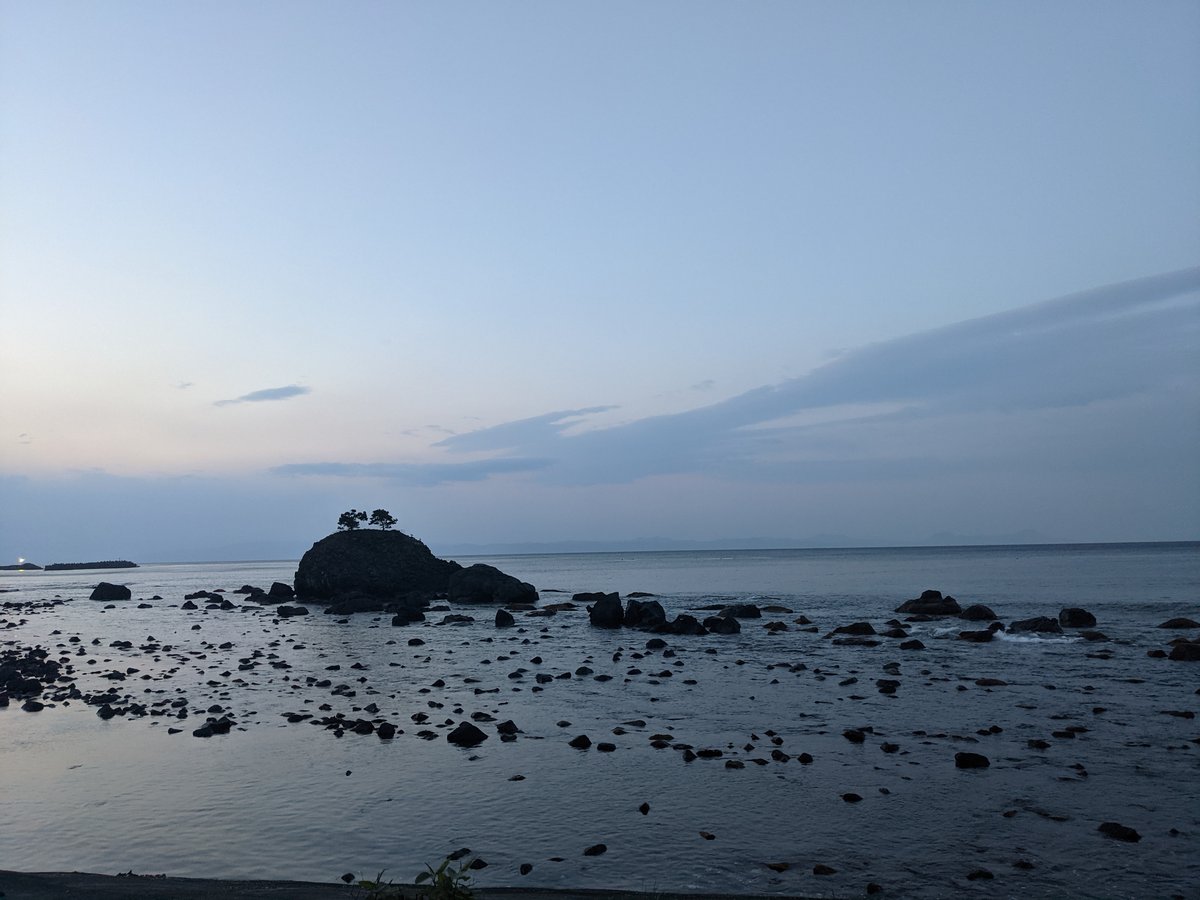 Hebiura Beach at Dusk, Aomori Prefecture