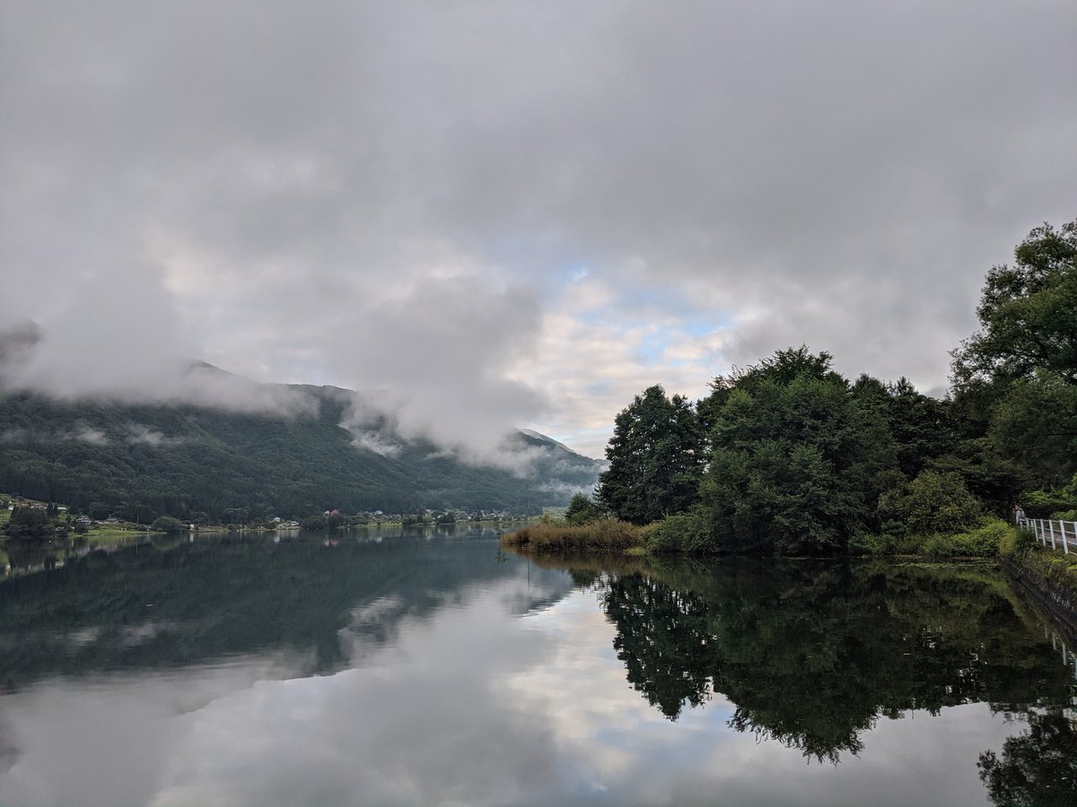 Dawn at Omachi Lake, Nagano — Mountains Wrapped in Mist photo 3