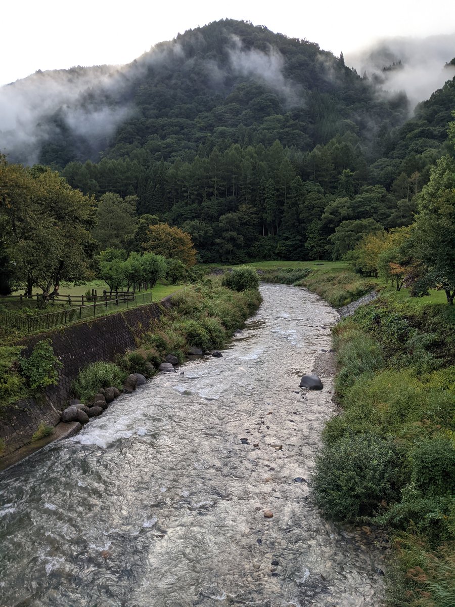 Early Morning at Warabidaira, Hakuba — Mt. Shirouma in the Mist