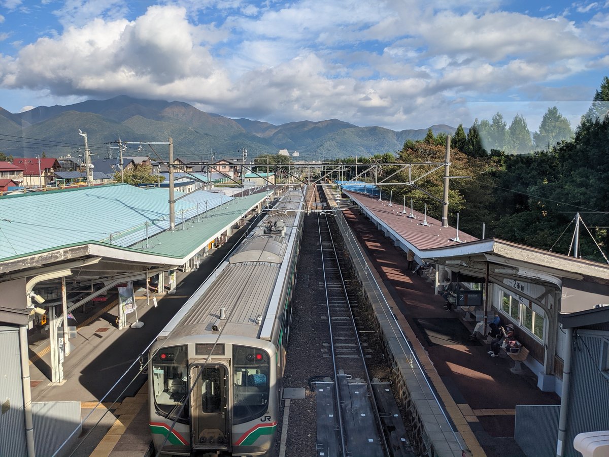 Inawashiro Station Platform View, Fukushima