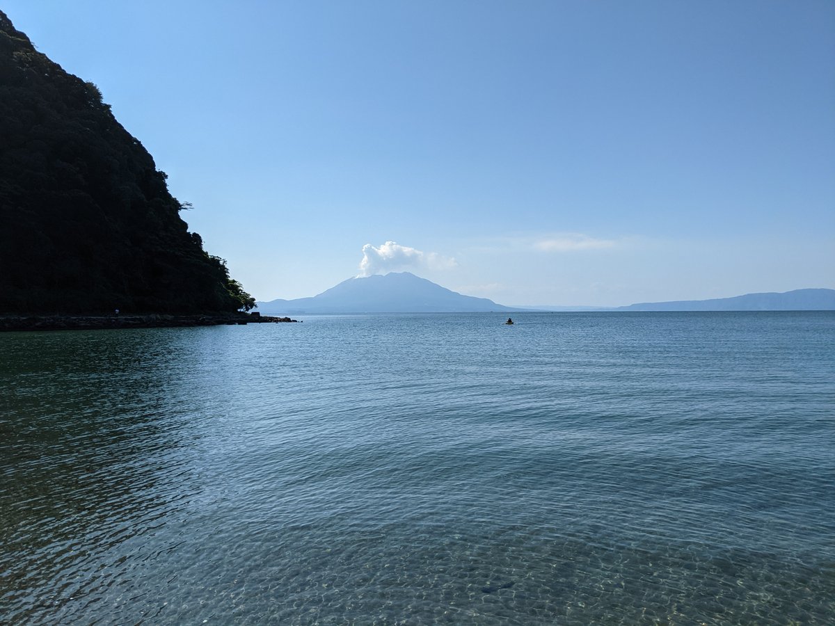 Sakurajima Volcano View from Kokubu-Shikine, Kagoshima
