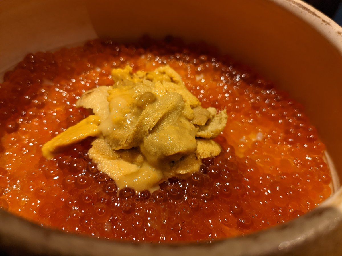 Uni and Ikura Don in Kitasaiwai, Yokohama