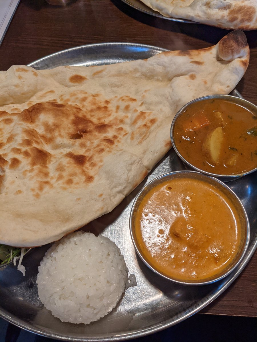 Indian Curry and Naan in Minami-Hachiman, Ichikawa