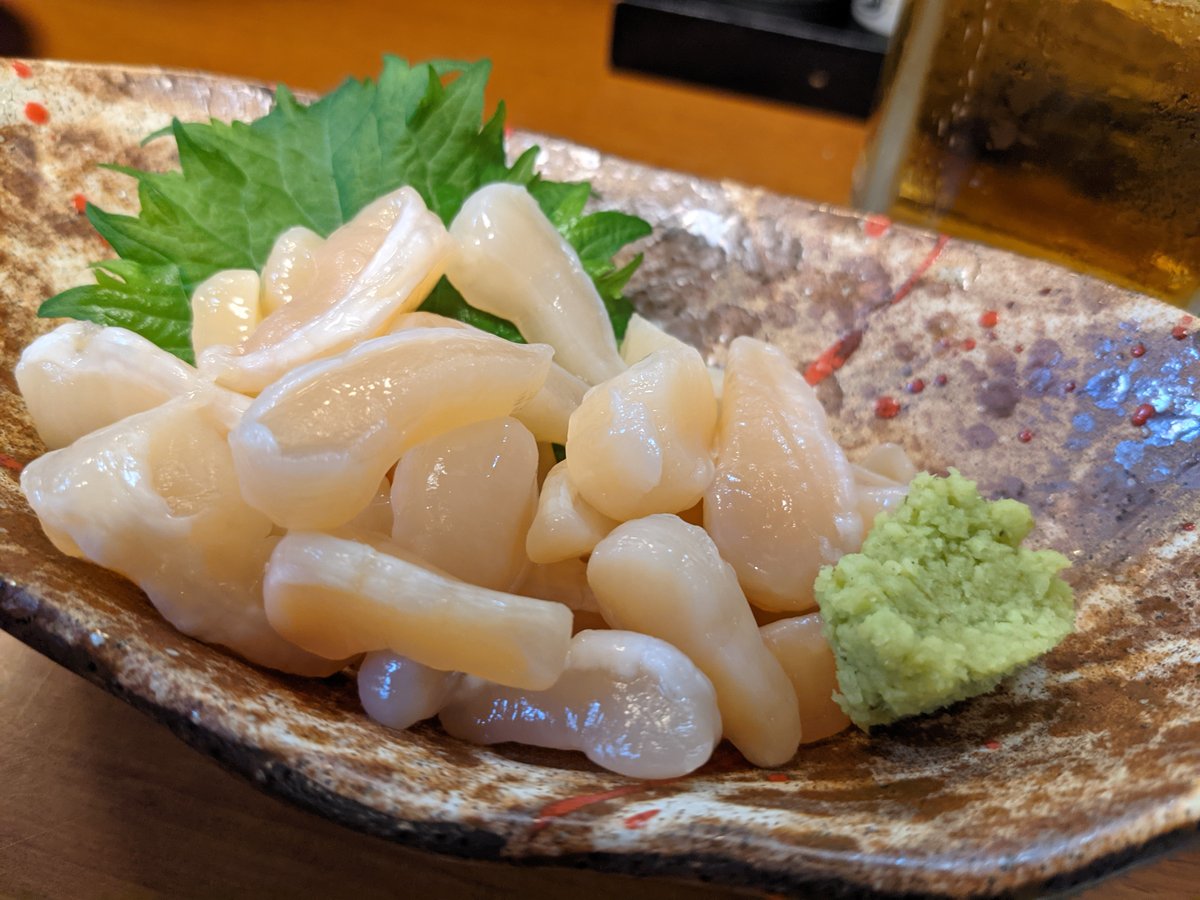 Fresh Scallop Sashimi in Toba, Mie