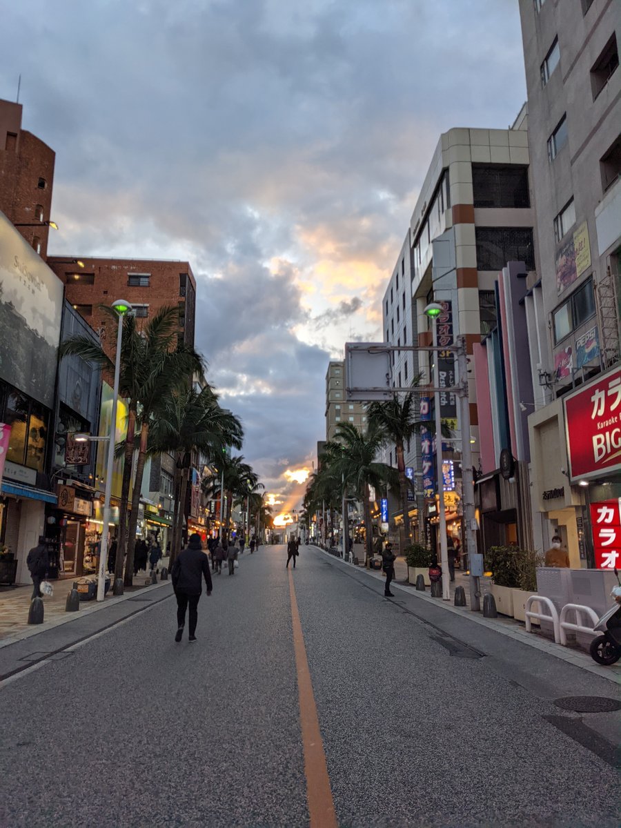 Makishi Street, Naha — Golden Hour in the City