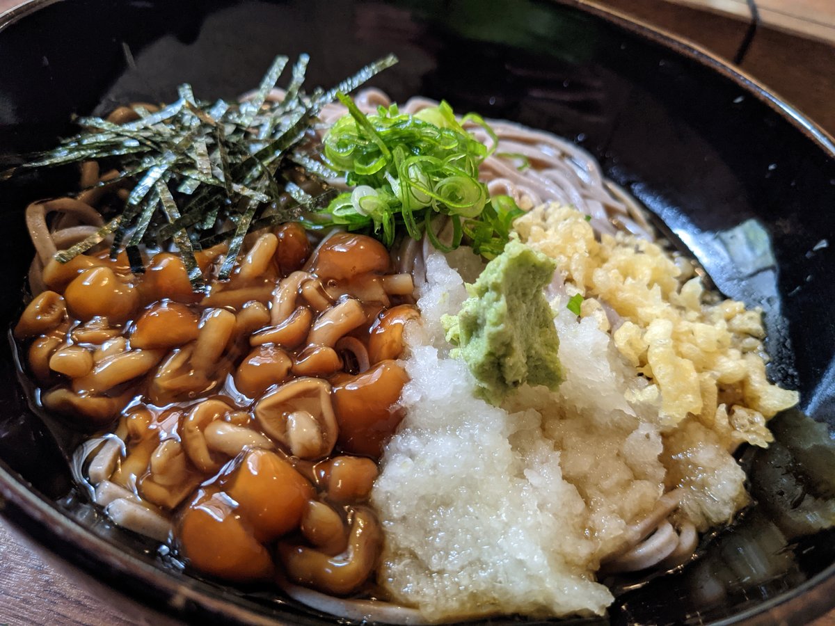 Oyama Ramen with Natto & Tempura, Shizuoka