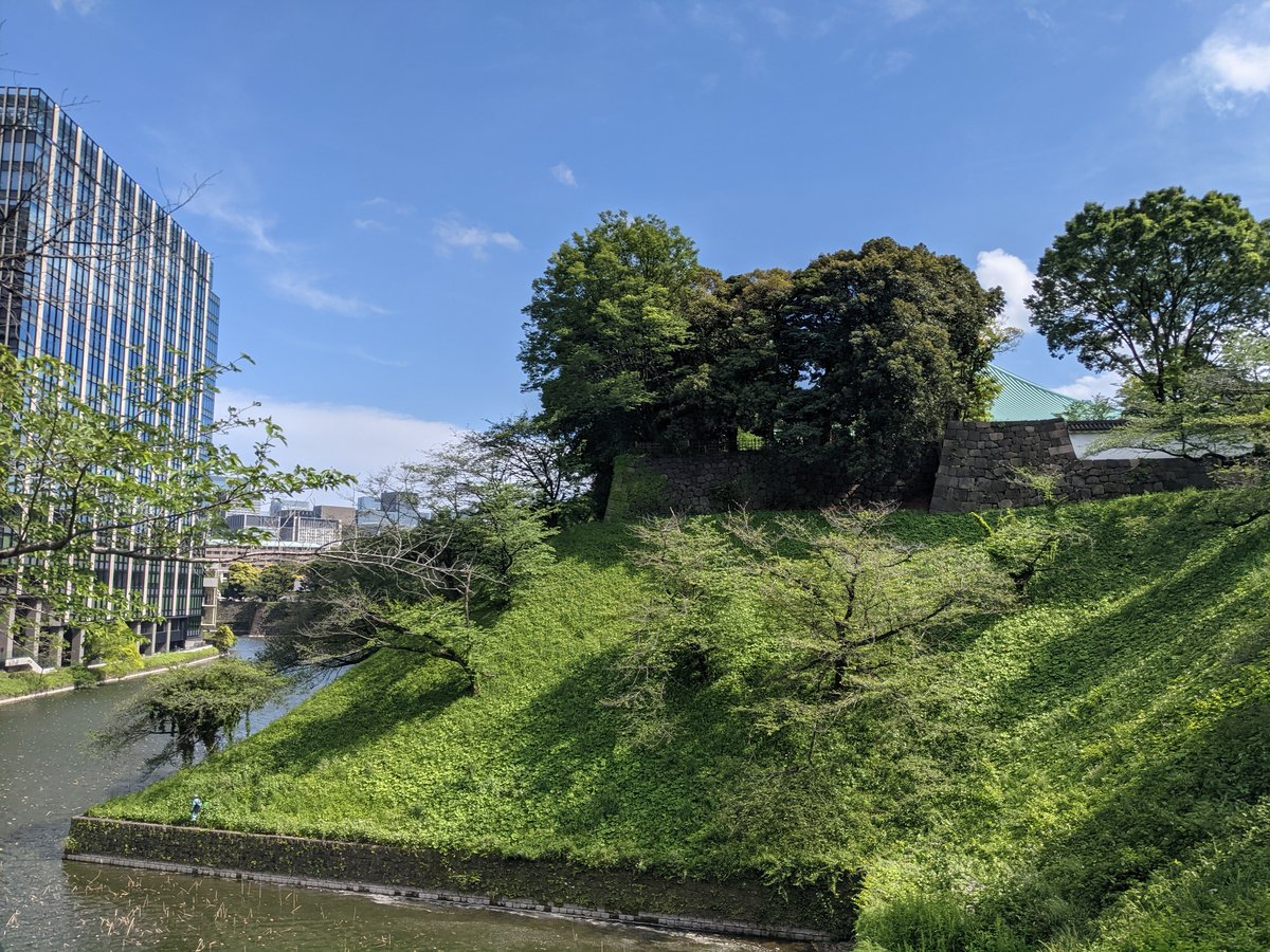 Edo Castle Ruins in Central Tokyo, Spring
