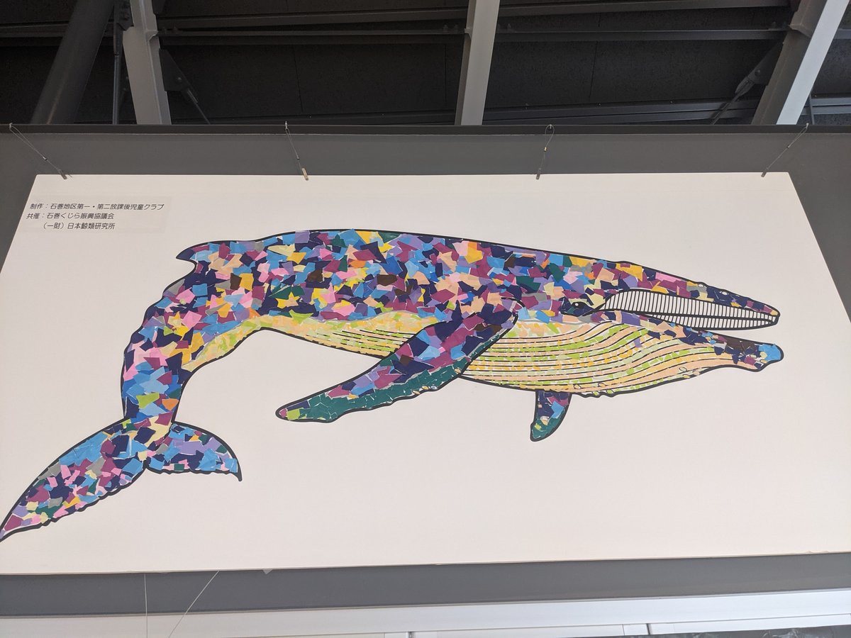 Colorful Whale Art at Kurosaki, Ishinomaki
