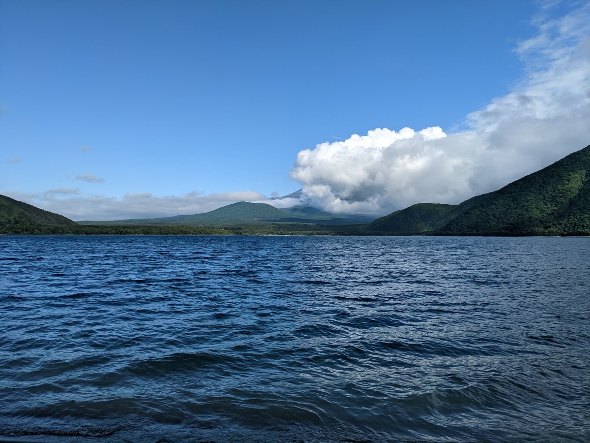 Lake Minobu, Yamanashi — May Skies & Mountain Views