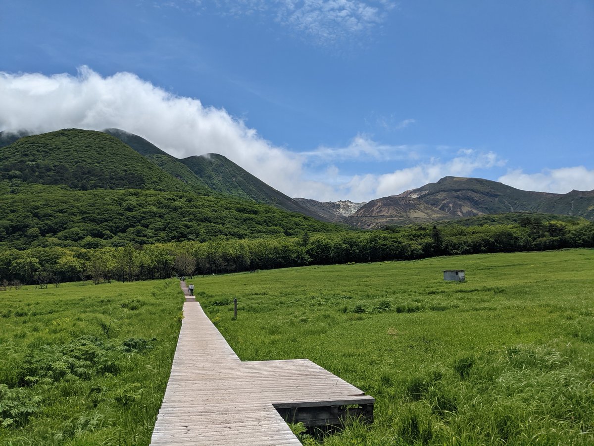 Mt. Aso Volcanic Landscape, Kumamoto — May Green