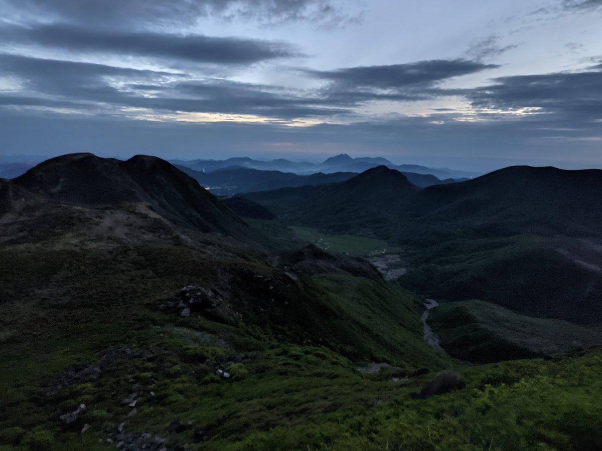 Mt. Kuju Summit at Dusk, Oita Prefecture photo 3