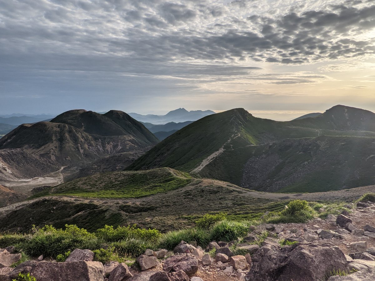 Mt. Kuju Volcanic Landscape at Dawn, Oita