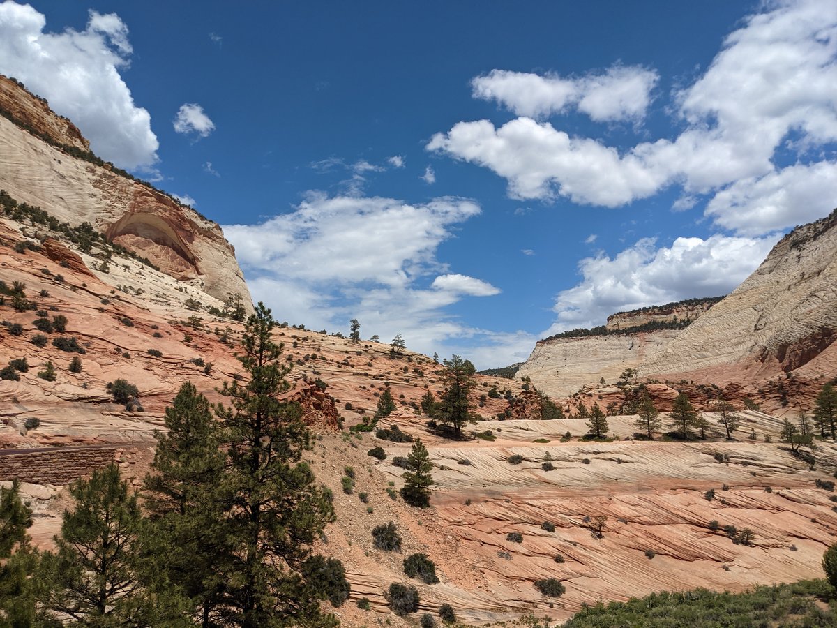 Striped Desert Cliffs, Utah Summer photo 3