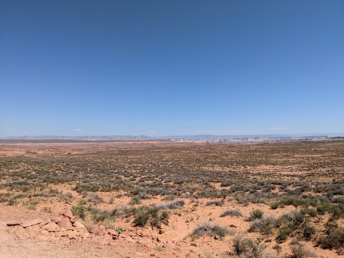 Vast Desert Plateau Near Page, Arizona