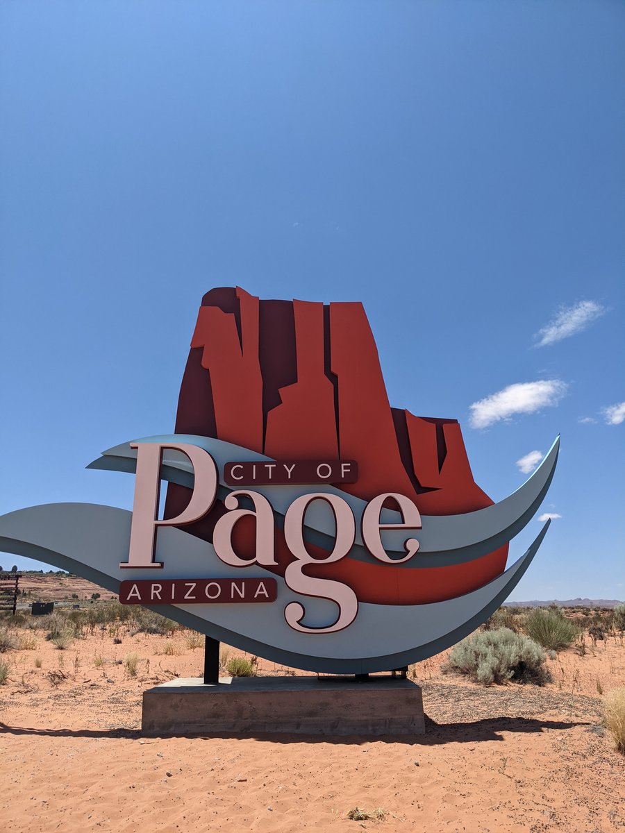 City of Page, Arizona Welcome Sign