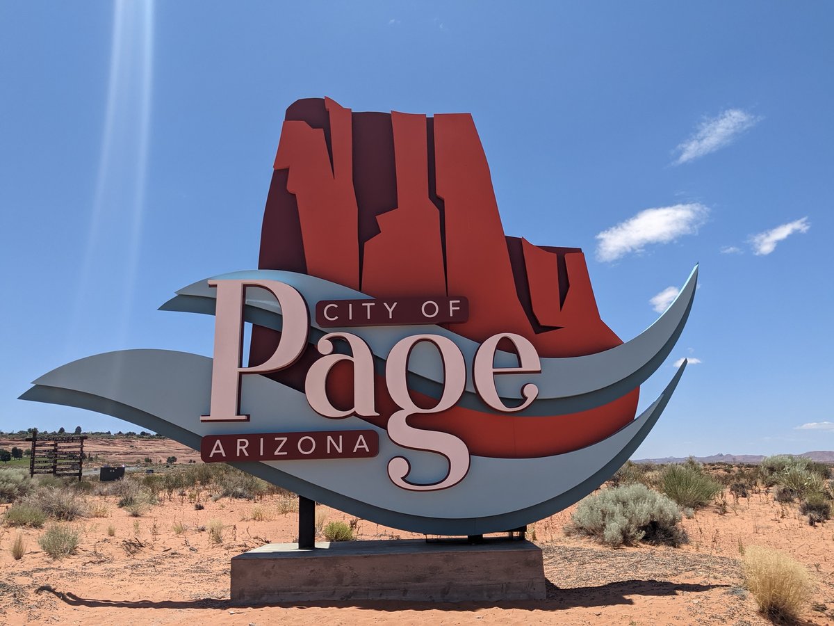 City of Page, Arizona Welcome Sign photo 2