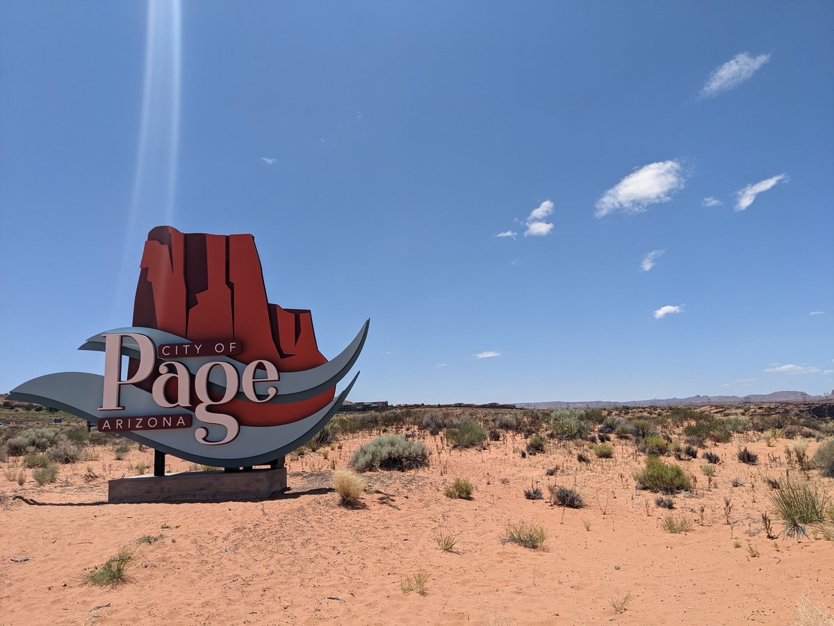 City of Page, Arizona Welcome Sign photo 3