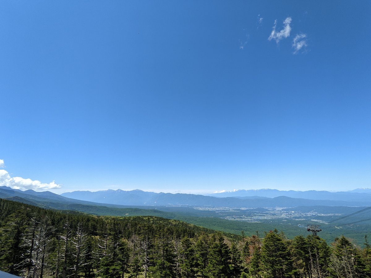 Mt. Yatsugatake View from Chino, Nagano